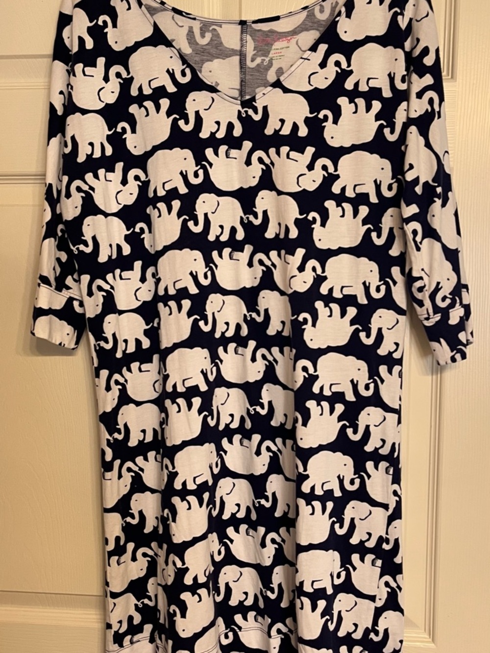 Lilly Pulitzer Christie Dress ‘Tusk in the Sun’  Navy/ White